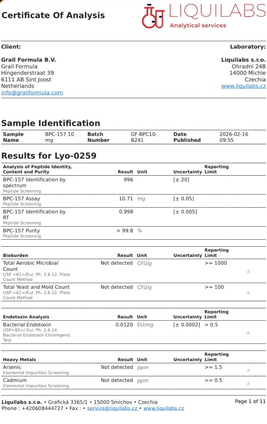 BPC-151 10x10mg (100mg total)