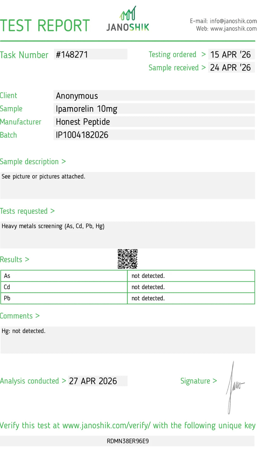 Ipamorrelin 10x10mg (100mg total)